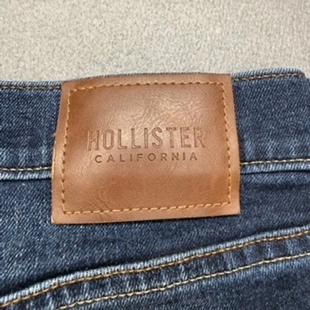 Hollister Slim Straight Epic Flex Jeans 32x34 (FIT 32x33) Dark Wash Blue Denim
